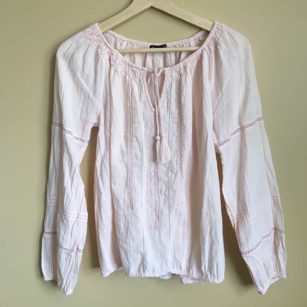 Pink longsleeve blouse